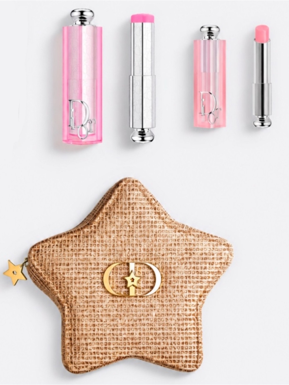 Dior Gold Star Cosmetic Gift Set with Addict Lip and Rosy Glow Blush